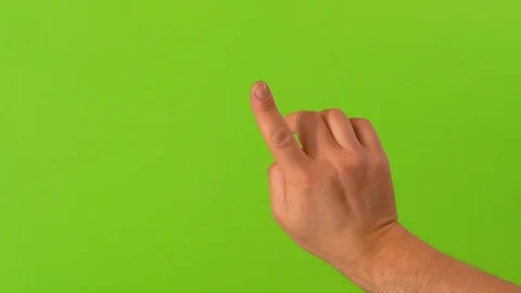 Hand performed multiple multi-touch gestures - clicking, scrolling, scaling Stock Footage 106518704