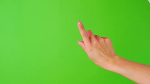 Hand performed multiple multi-touch gestures - clicking, scrolling, scaling Stock Footage 106518757