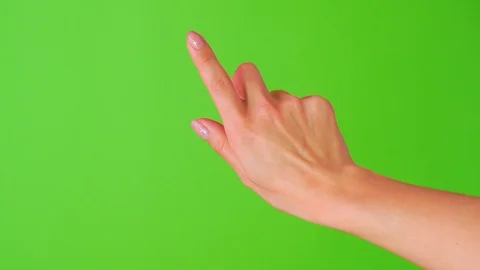 Hand performed multiple multi-touch gestures - clicking, scrolling, scaling Stock Footage 106518769