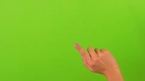 Hand performed multiple multi-touch gestures - clicking, scrolling, scaling Stock Footage 106518795