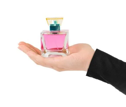 Hand with perfume Stock Photos