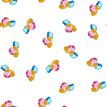 Hand phantom ache isometric icon seamless pattern 스톡 일러스트