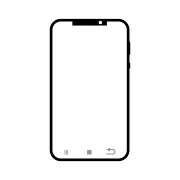 Hand phone icon Stock Illustration