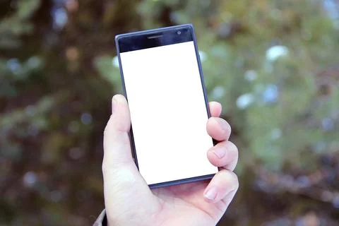 Hand with phone 写真素材