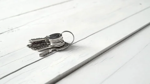 Hand pick up keys Stock Footage 67551487