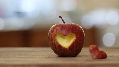 Hand picking up apple 1 Stock Footage 88141910