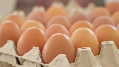 Hand picking egg from egg tray. Stock Footage 126908225