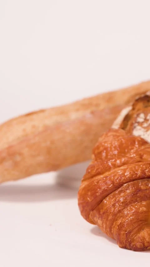 Hand Picking Up Fresh Sourdough Loaf From Bakery Bread Assortment Stock Footage 337748331
