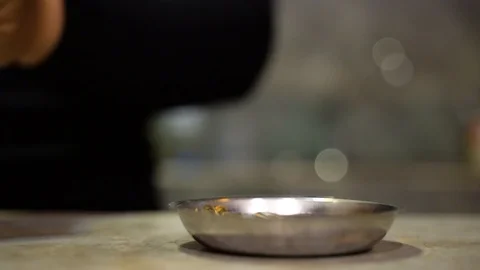 Hand picking roasted sunflower seed for eat Video stock 99964646
