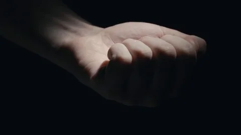 Hand with pills in the dark Video stock 72721813