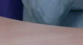 Hand placing mobile on desk HD Footage
