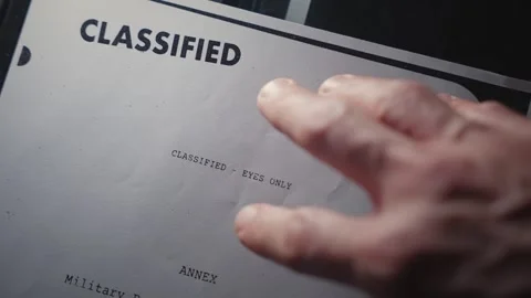 Hand placing secret document with classified information on scanner to be copied Stock Footage 313296122