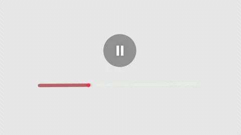 Hand Play button click video player 3d animation with alpha channel Stock Footage 304028306