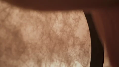 Hand Playing Frame Drum Silhouetted Through Translucent Skin – Percussion 스톡 동영상 310472698