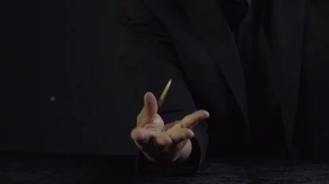 A Hand playing with Jetons Stock Footage 58915853