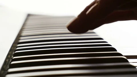 Hand Playing Piano Close Ip Stock Footage 71361150