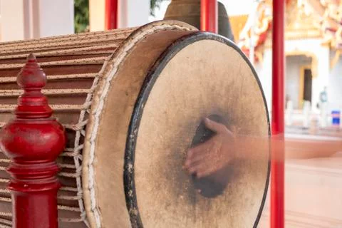 Hand that plays drum Stock Photos