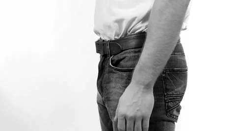 Hand in Pocket 스톡 동영상 7901693