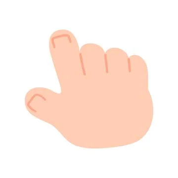Hand pointer clicking effect icon Stock Illustration