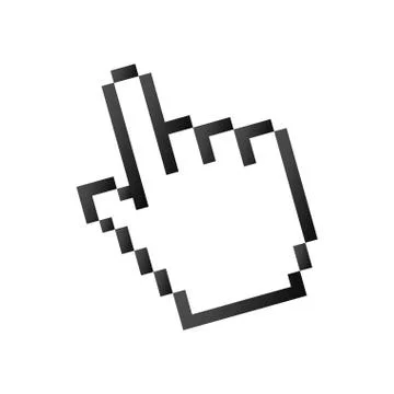Hand pointer computer Illustrazione stock