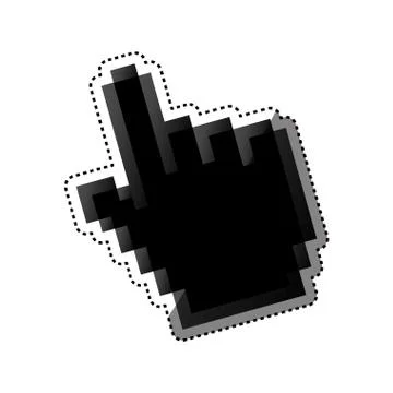 Hand pointer computer イラスト素材