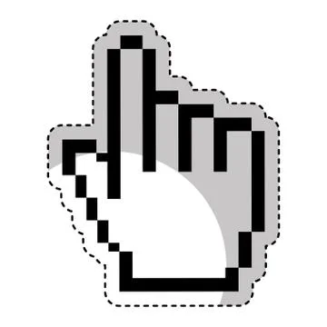 Hand pointer cursor icon 스톡 일러스트