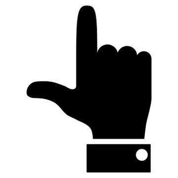 Hand Pointer Up Flat Vector Icon 스톡 일러스트