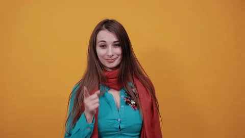 Hand pointer with forefinger pointing forward. Index finger to show direction. 스톡 동영상 132538115