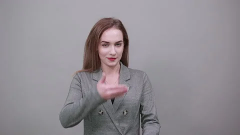 Hand pointer with forefinger pointing forward. Index finger to show direction 스톡 동영상 137128075