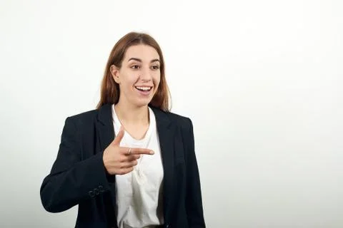 Hand pointer with forefinger pointing forward. Index finger to show direction. Stock Photos