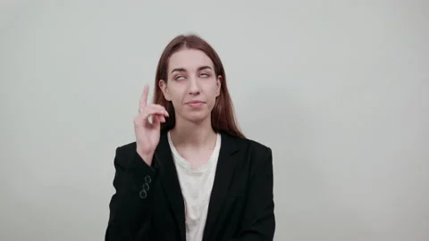 Hand pointer forefinger pointing up. Index finger to show direction. choosing Stock Footage 132535615