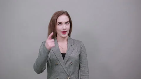 Hand pointer with forefinger pointing up. Index finger to show direction. Means Stock Footage 137130835