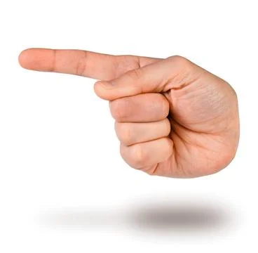 Hand pointer. Hands pointing finger icon. hand pointer. Hands pointing fin... Foto stock
