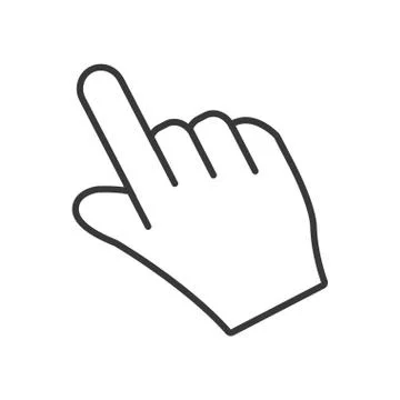 Hand pointer icon 스톡 일러스트