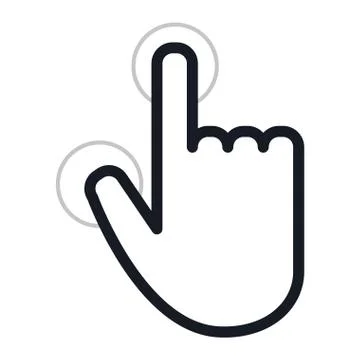 Hand pointer icon Stock Illustration