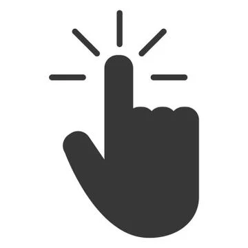 Hand pointer icon 스톡 일러스트