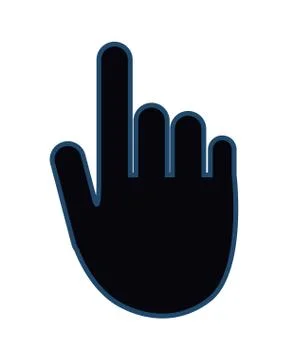 Hand pointer icon Stock Illustration
