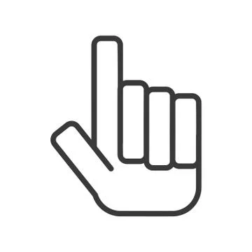 Hand Pointer Icon Vector イラスト素材