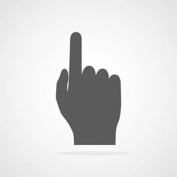 Hand pointer icon. Vector illustration Illustrazione stock