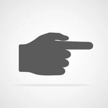 Hand pointer icon. Vector illustration Stock Illustration