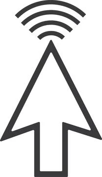 Hand pointer icons. Pointer click. Cursor arrow icon. Stock Illustration