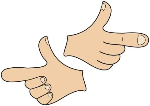 Hand pointer Stock Illustration