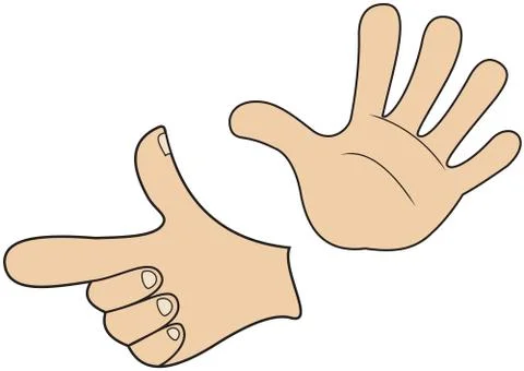 Hand pointer Stock Illustration