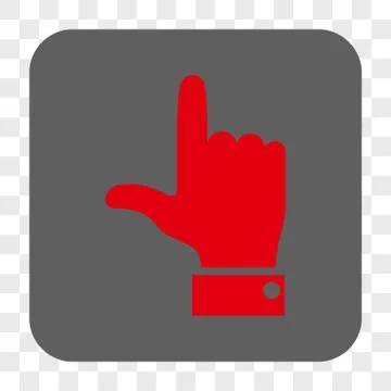 Hand Pointer Up Interface Toolbar Button Stock Illustration