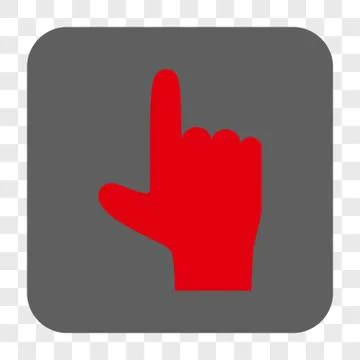 Hand Pointer Up Interface Toolbar Button Stock Illustration