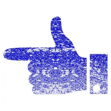 Hand Pointer Left Grunge Textured Icon 스톡 일러스트