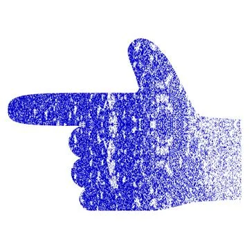 Hand Pointer Left Grunge Textured Icon 스톡 일러스트