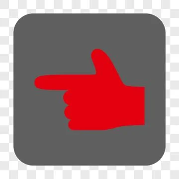 Hand Pointer Left Interface Toolbar Button Stock Illustration