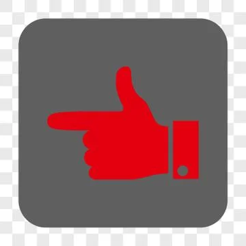 Hand Pointer Left Interface Toolbar Button Stock Illustration