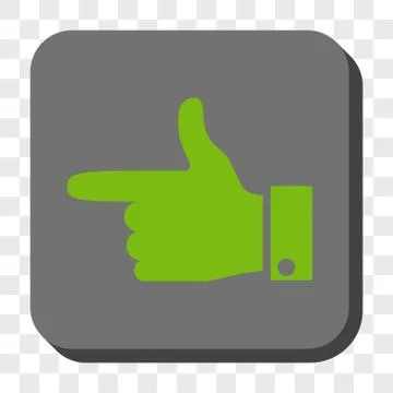 Hand Pointer Left Rounded Square Button イラスト素材
